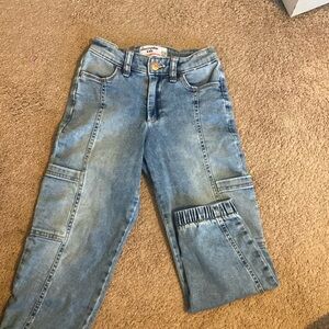 Abercrombie Kids high rise mini mom jeans. Sz 7/8 girls.